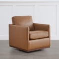 thumbnail image 6 of CHITA Swivel Accent Chairs for Living Room, Comfortable Arm Chairs for Bedroom,Genuine Leather in Brown, 6 of 12