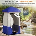 thumbnail image 4 of Outsunny Camping Shower Tent with Solar Shower Bag and Carrying Bag, Blue, 4 of 10