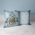 thumbnail image 2 of Springtime Horse Throw Pillow with Removable Cover in Blue 20x20, 2 of 3