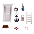thumbnail image 1 of 10x puerta de madera de decoración en miniatura, escalera, tapete de puerta de cubo, zapatos, lámpara de aceite, corona, para decoración de accesorios Hugo Juguetes en miniatura para casa de muñecas, 1 of 7