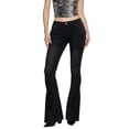 thumbnail image 3 of Women's High Waisted Light Wash Wide Leg Distressed Denim Jeans, 3 of 7