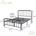 thumbnail image 6 of alazyhome Sturdy Metal Platform Full Bed Frame, Easy Assembly, Black, 6 of 6