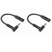 2X USB Type C Female to HP4506 Male 90° Adapter Cable 4.5X3.0mm Plug Dc Power Converter with PD Sensor Chip for