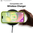 thumbnail image 4 of KOMI Designed for iPhone 16 Pro Case, Premium Silicone with [Soft Anti-Scratch Microfiber Lining] Shockproof Protective Phone Case for Men Women Girls 6.3", Fluorescent Green, 4 of 7