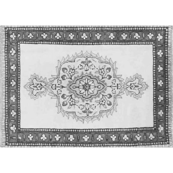 Ahgly Company Indoor Rectangle Persian Gray Traditional Area Rugs, 5' x 7'