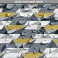 thumbnail image 5 of Abstract Dog Crate Cover, Various Triangles and Random Polygons, Easy to Use Pet Kennel Cover Small Dogs Puppies Kittens, 7 Sizes, Dark Yellow Blue Grey, by Ambesonne, 5 of 6