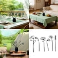 thumbnail image 2 of QueMer Black Metal Flowers Decorative Garden Stakes,Metal Outdoor Decors Iron Flower Sticks for Patio,Lawns, 2 of 9