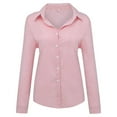 thumbnail image 3 of Jiyugala Button Down Shirts for Women Plus Size Loose Blouse, 3 of 8