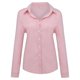 thumbnail image 2 of Gibobby Camisa&nbsp;Vaquera Moda mujer suelta botón de lino sólido solapa manga larga camiseta blusa Tops（Rosa， XL), 2 of 5