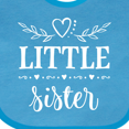 thumbnail image 4 of Inktastic Little Sister Girls Baby Bib, 4 of 4