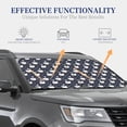 thumbnail image 2 of Lsque Swan And Flowers1 2 PCS Windshield Sun Shade | CarFoldable Window Covers | Car Accessories Reflect UV for Universal Cars SUV Truck | Medium, 2 of 7