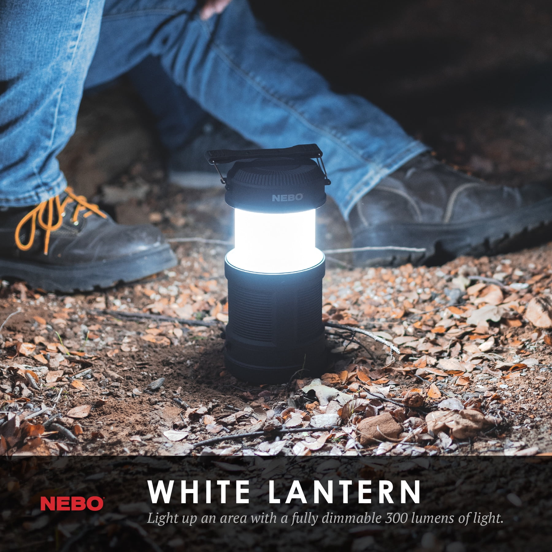 (3 pack) NEBO Big Poppy 300 Lumen LED Lantern and 120 Lumen LED Spot Light