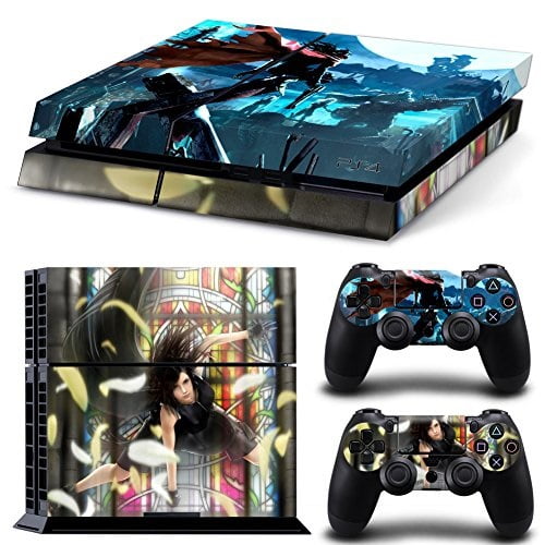 Ebty Dreams Inc Sony Playstation 4 Ps4 Final Fantasy 7 Vii Ff7 Ffvii Tifa Lockhart Vincent Valentine Vinyl Skin Sticker Decal Protector Walmart Com Walmart Com