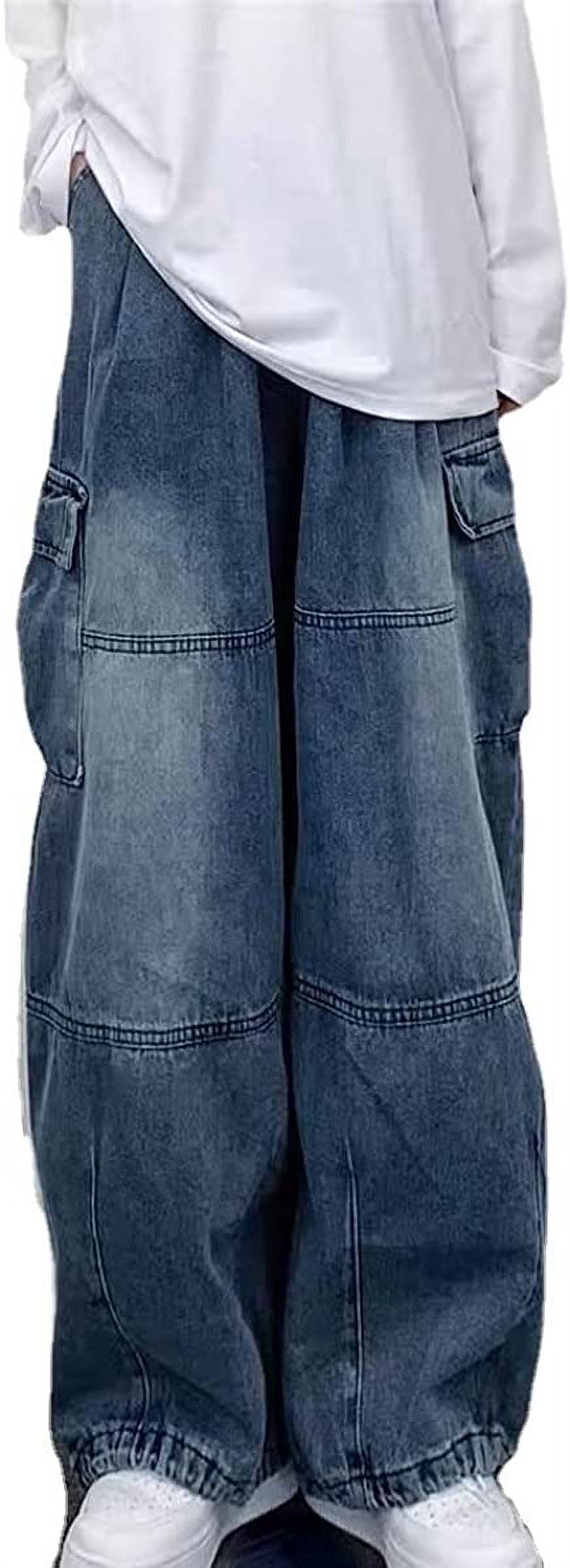 CoCopeaunt Jeans for Women Men Baggy Jeans Y2K Baggy Cargo Pants Grunge ...