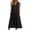 Black, variant on Sngxgn Women's Square Neck Lantern Long Sleeve Ruffle Shirred Flowy Mini Dress(Black,L)