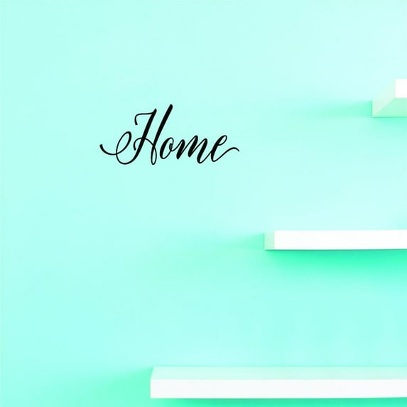 Custom Decals Home Wall Art Size: 6 X 20 Inches Color: Black