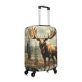 thumbnail image 2 of Moose Vintage Travel Luggage Cover Suitcase Protector Anti-Scratch Fit 22-24 Inch, 2 of 7