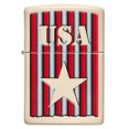 thumbnail image 2 of Zippo USA Design Flat Sand Pocket Lighter, 2 of 6