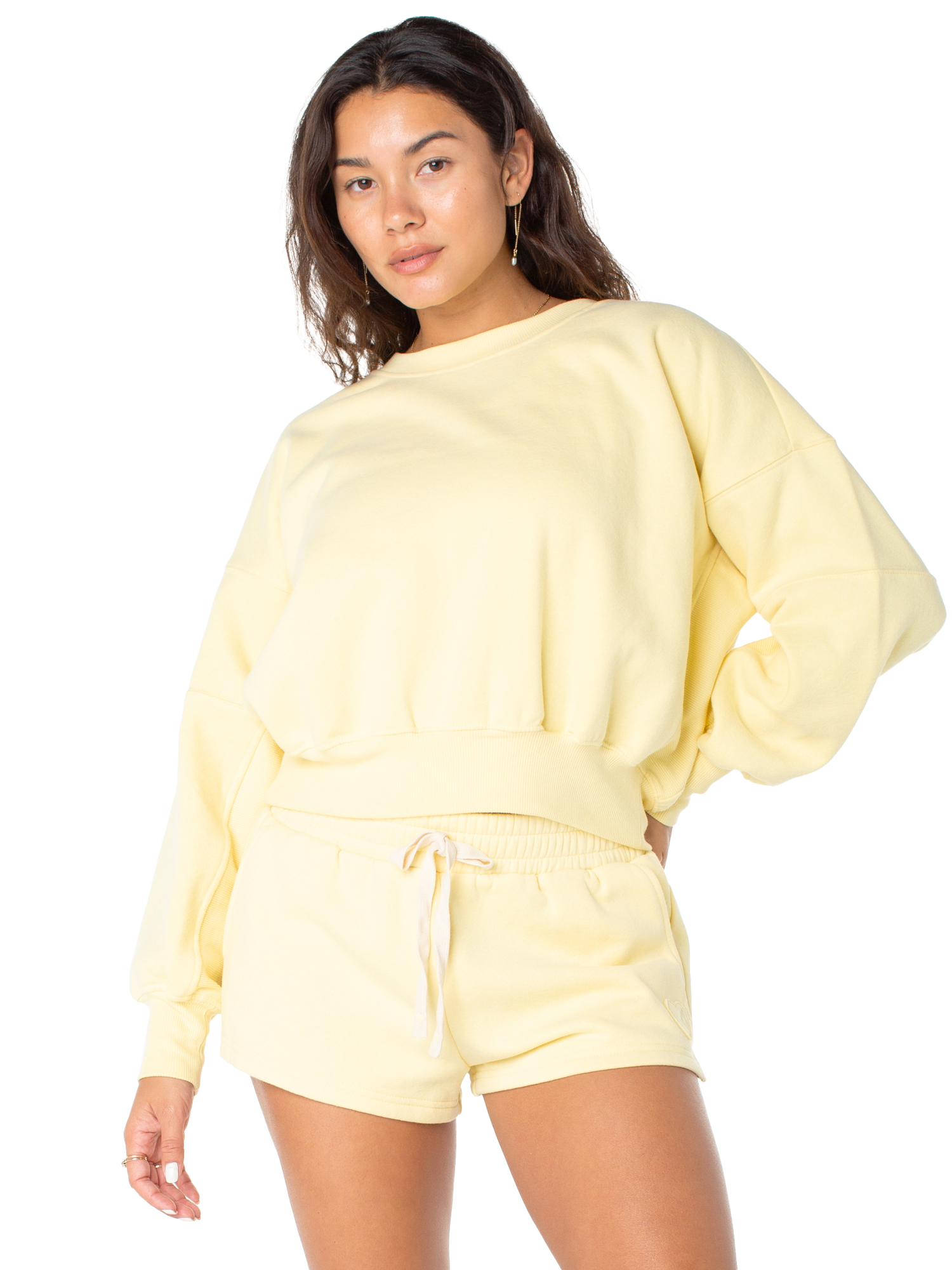 Celebrity Pink Women's and Women's Plus Oversized Boyfriend Sweatshirt, Sizes XS-4X