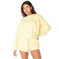 thumbnail image 6 of Celebrity Pink Women's and Women's Plus Oversized Boyfriend Sweatshirt, Sizes XS-4X, 6 of 6