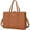 Brown, variant on Laptop Bags for Women 15.6 Inch Ladies Tote Bag Large Leather Laptop Handbag Designer Work Shoulder Bag for Computer Office Business School