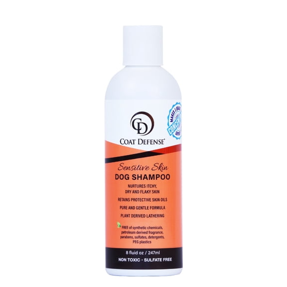 Coat Defense Sensitive Skin Shampoo for Dogs | 8oz Concentrated, Makes 32oz