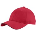 thumbnail image 1 of Top Headwear Sandwich no estructurado Bill Cap - Rojo / Negro TOP HEADWEAR Gorra de béisbol, 1 of 2
