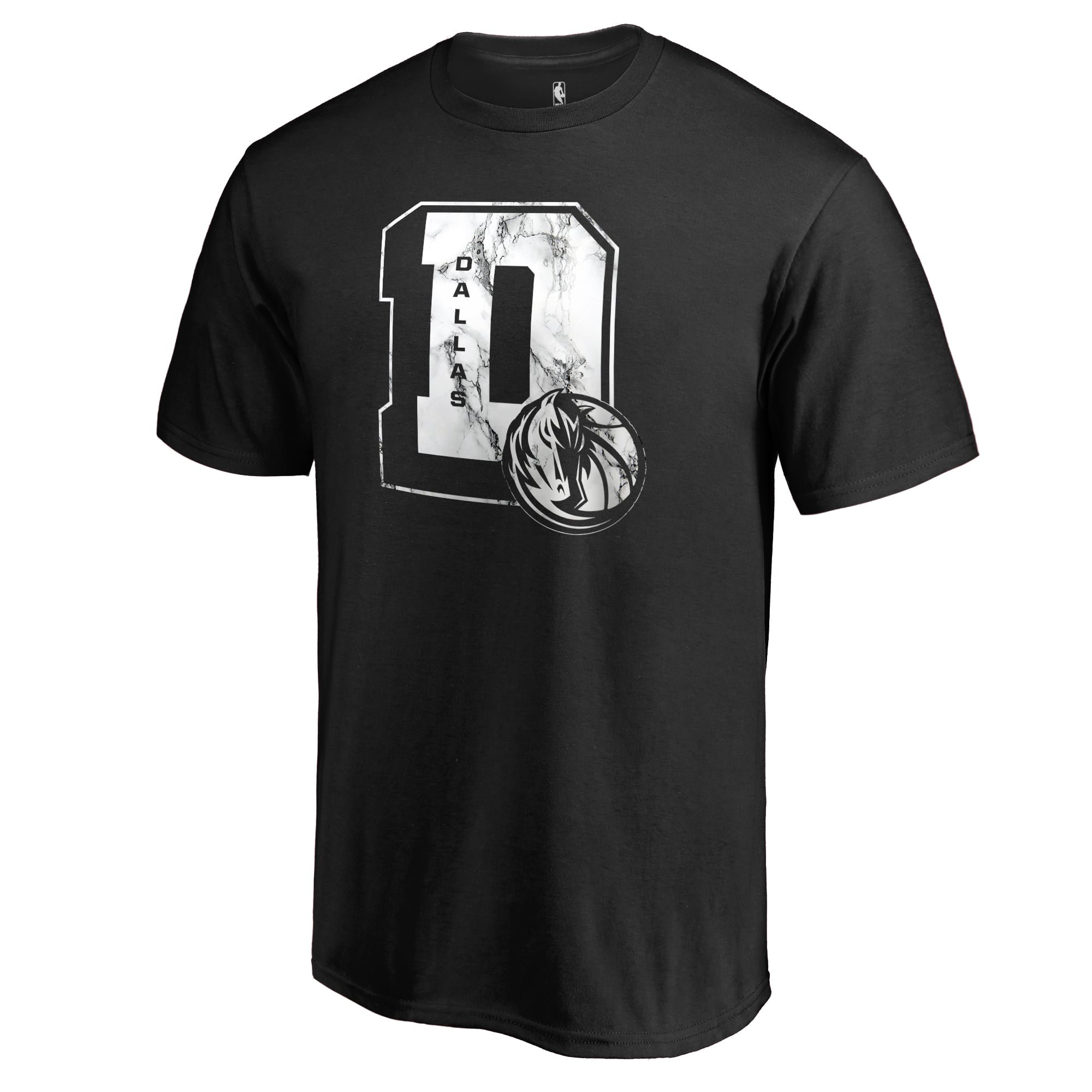 Men's Black Dallas Mavericks Letterman T-Shirt