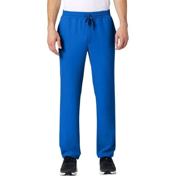 Jaanuu Rhodes Everyday Scrub Pant for Men — Straight-Leg Fit, 7 Pockets, Adjustable Waistband