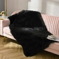 thumbnail image 4 of Junovo Luxury Fluffy Area Rugs Areary Rug for Bedroom Shaggy Rugs Area Carpet for Living Room Bedroom Room,2'x4',Black, 4 of 7