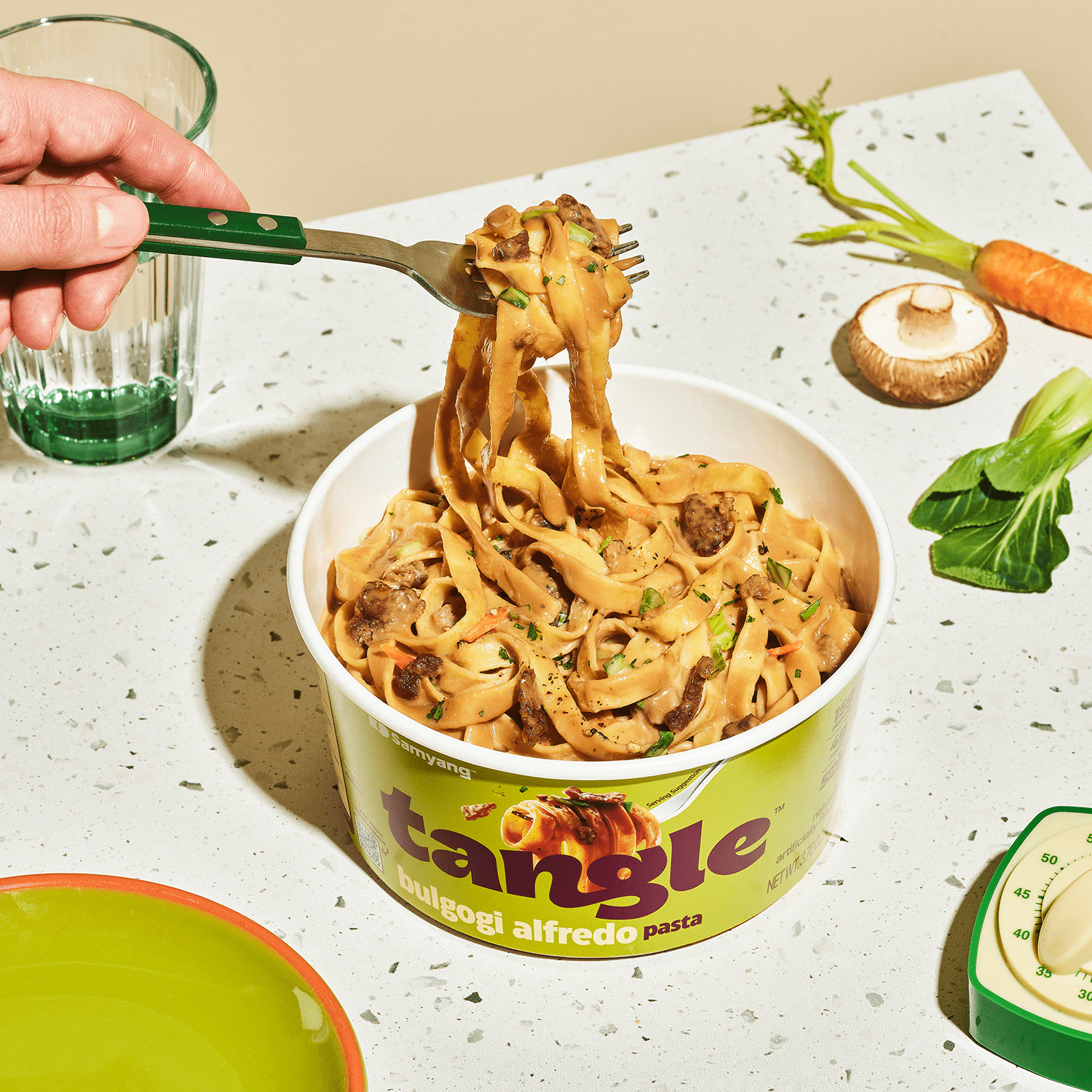 Samyang Tangle Bulgogi Alfredo Pasta Big Bowl