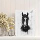 thumbnail image 2 of Qisvanset 12x16 Inch 2D Flat Framed Canvas Art, Black White Horse Ink Sketch Rustic Western Farmhouse Wall Decor, 2 of 5