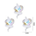 thumbnail image 4 of Soumake 3Pcs DIY Nail Decorations Snake Around 3D Heart Faux Crystal Charms Nail Art Rhinestones Phone Case Decor Accessories Manicure Supplies, 4 of 8