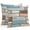 Blue, Brown, variant on Throw Pillow Covers 24x24 Inch Set of 2, Blue Beige Brown Vintage Waterproof Outdoor Pillow Covers, Retro Farmhouse Elegant Pastoral Decorative Cushion Pillowcases for Couch, Sofa, Bed, Garden, Patio