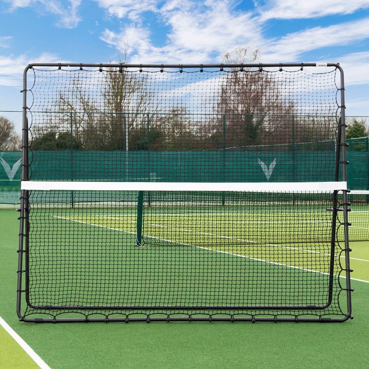 Vermont RapidFire Jumbo Tennis Rebounder Net | 9ft x 7ft | Groundstroke & Volleying Practice | Solo Tennis Trainer
