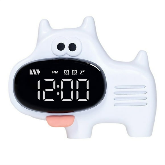 Reloj con Forma de Perro de Nariz Grande, con Función de Hora, Cinco Alarmas, Carga USB, Función de Repetición ()