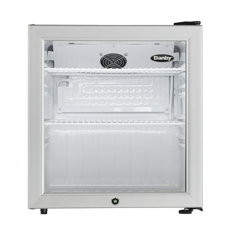 Danby 1.6 cu. ft. Compact Glass Door Fridge in Platinum (DAG016A2BDB)