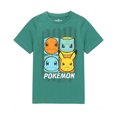 thumbnail image 1 of Pokemon T-Shirt à Manches Courtes Vert pour Garçons avec Imprimé de Placement de Personnage (7-8 Ans) [dis], 1 of 7