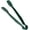 Green, variant on TrueCraftware - 12" Flat Grip Serving Tongs, Polycarbonate, Black Color, NSF listed