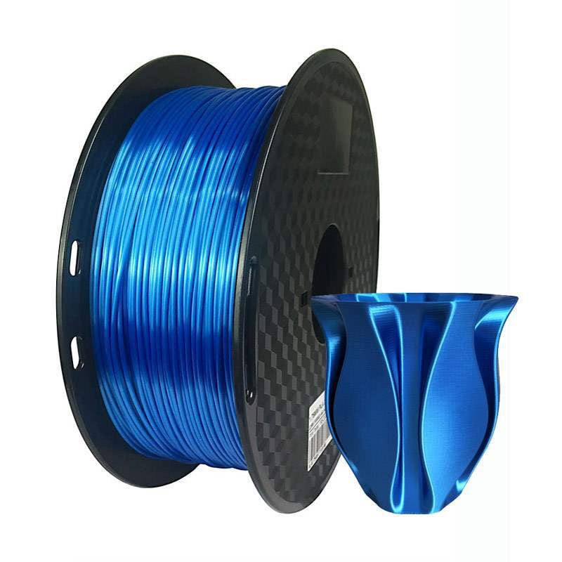 3D Printer Filament Silk PLA 1.75m 1KG with Spool Copper Black Blue White Printing Material 3d Filaments