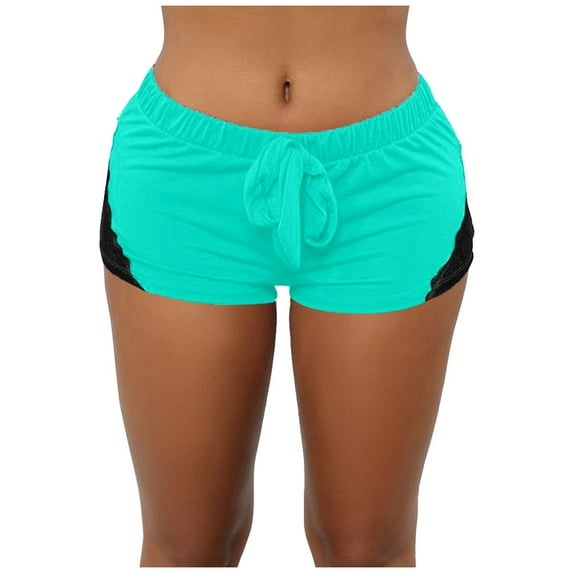 NECHOLOGY 3 Piece for Women Yoga Shorts Seamless Leggings High Tight Lace Yoga Elastic Sports Short Casual Out Workout Short Women Shorts Green Medium
