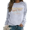 thumbnail image 2 of Women's Sweatshirts 2025 I'm Actually Quite Tall For A Hobbit Sweatshirt Funny Graphic Pullover Sweatshirt for Women, 2 of 6