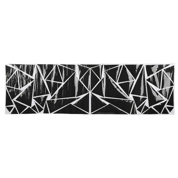 Triangle Car Decoration Stickers Universal 200x60cm DIY Car Body Sticker Fit for SUV Truck Black
