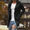 thumbnail image 2 of Manteau Chandail Ajusté Tricoté pour Hommes Automne Hiver Robe Chaude Style Décontracté Confortable à Manches Longues, 2 of 6