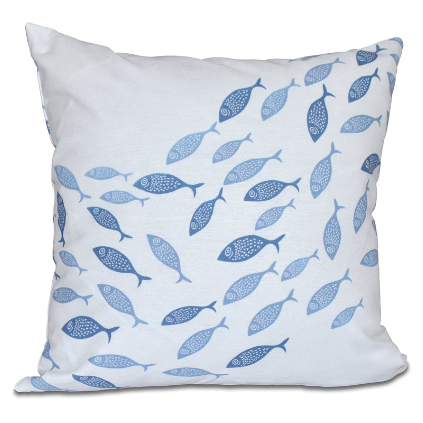Simply Daisy 16" x 16" Escuela Animal Print Pillow, Blue