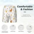 thumbnail image 6 of Picia Funny Chicken pattern Mens Swim Trunks with Compression Liner Stretch Beach Shorts Quick Dry with Zipper Pockets No-Chafing Board Shorts-X-Large, 6 of 9