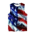 thumbnail image 3 of SOOMLON Plus Size 4th of July Tank Tops for Women Distressed Independence Day Shirts Crew Neck American Flag Tops Sleeveless Novelty T-Shirt Personalized Tee Blouse Clothing, 3 of 4