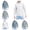 White, variant on Men Summer Protective Coat,Long Sleeved Running Solid Color Pocket Zipper Outerwear Jackets Light Blue M