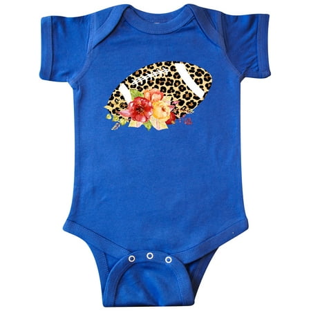 

Inktastic Football with Flowers and Leopard Spots Gift Baby Boy or Baby Girl Bodysuit