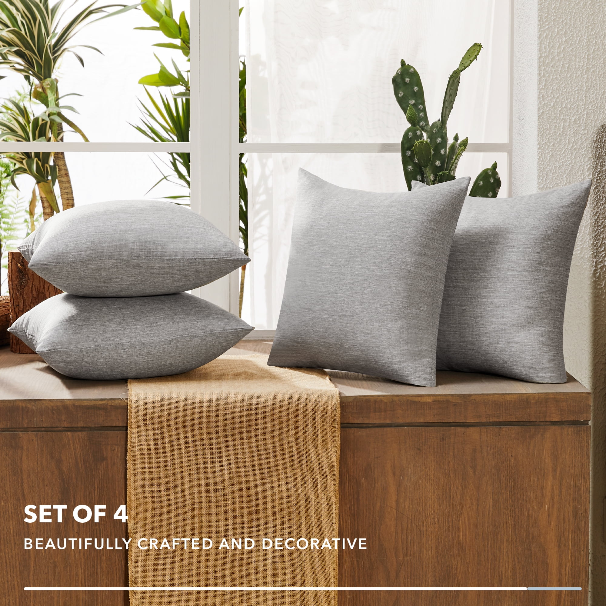 Cotton Canvas Quatrefoil Accent Decorative Throw Pillows Square Sofa Pillow  Covers Print Cushion Cove…
